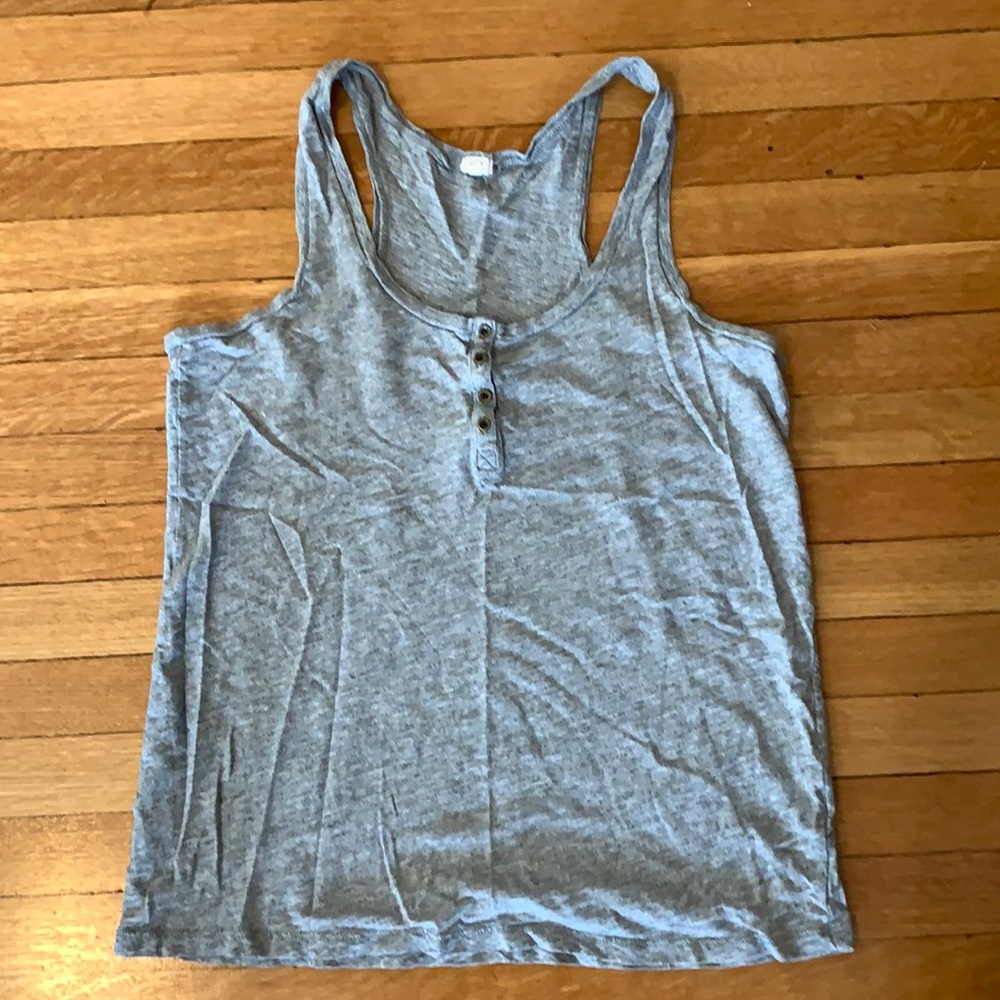 Relaxed gray racer back tank from JCrew